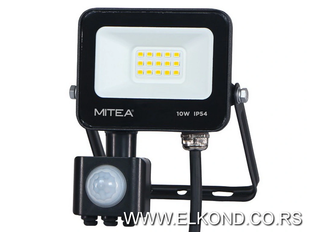 Led reflektor sa senzorom 10W 6500K crni M490010-RLS-C5